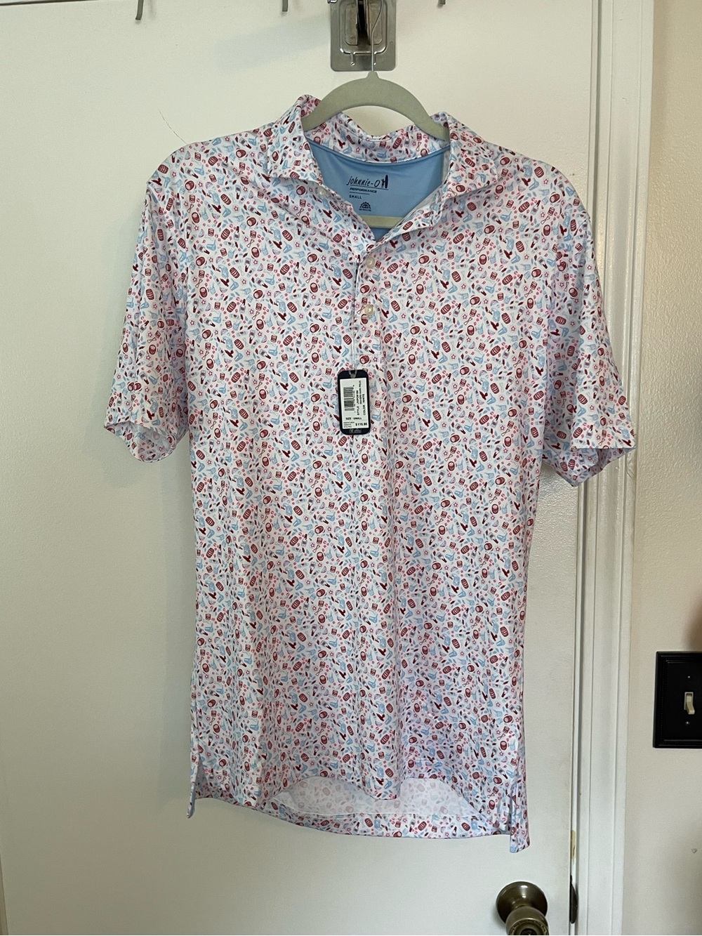 NWT Johnnie O Makers Mark exclusive polo